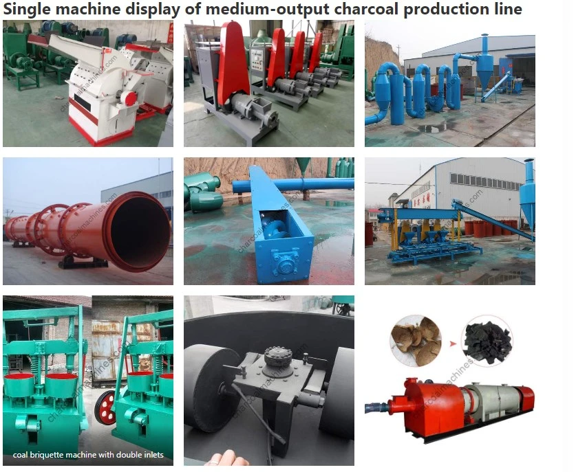 Full Automatic Making Coconut Shell Charcoal Briquette Machine Shisha Charcoal Machine Briquette Product Line